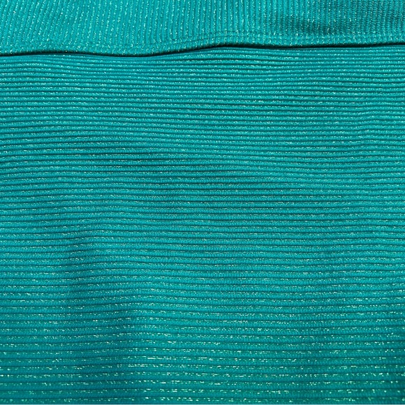 1183 - NWOT's Old Navy Spearmint Green & Gold Metallic High Waisted Bikini (2X) - Picture 6 of 9